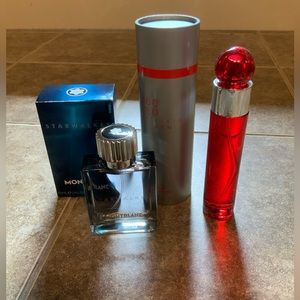 Montblanc Starwalker & Perry Ellis Red 360 both 1.7 oz